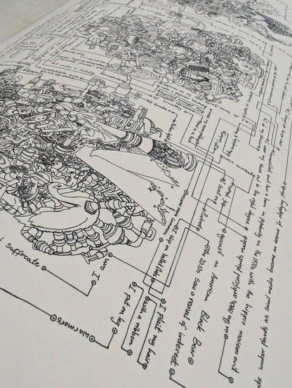 Limited Edition Artwork: Three Women Sitting On Line by Georgia Gibbs