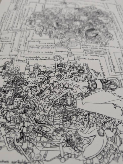 Limited Edition Artwork: Three Women Sitting On Line by Georgia Gibbs